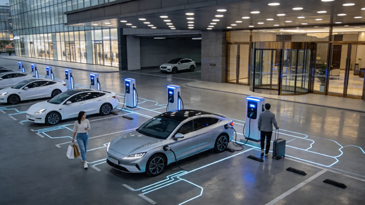 ¿Por qué los centros comerciales y los hoteles se están convirtiendo en centros clave de carga para vehículos eléctricos?